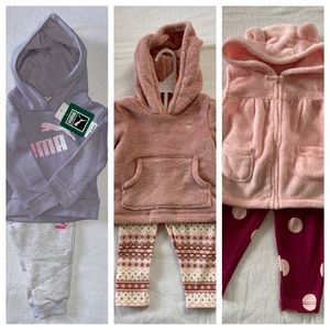 Three outfit sets- 12 month baby girl